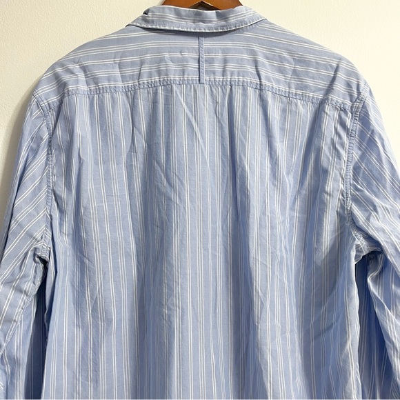 Levi’s Made & Crafted Blue White Striped Button Down Detailed Buttons Import 4 - Picture 9 of 10